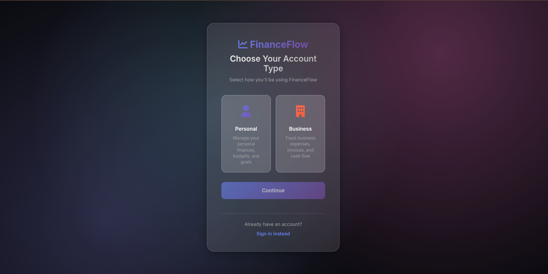 Finance Manager Screenshot 2