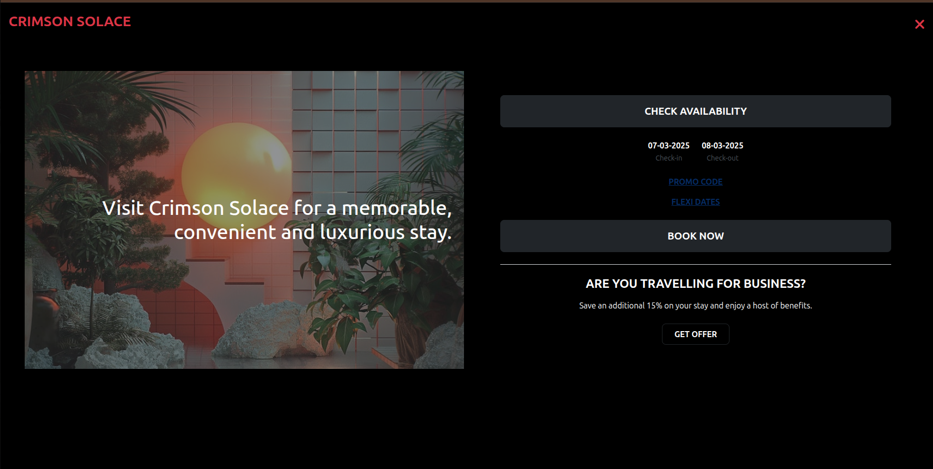 Hotel Site Screenshot 3