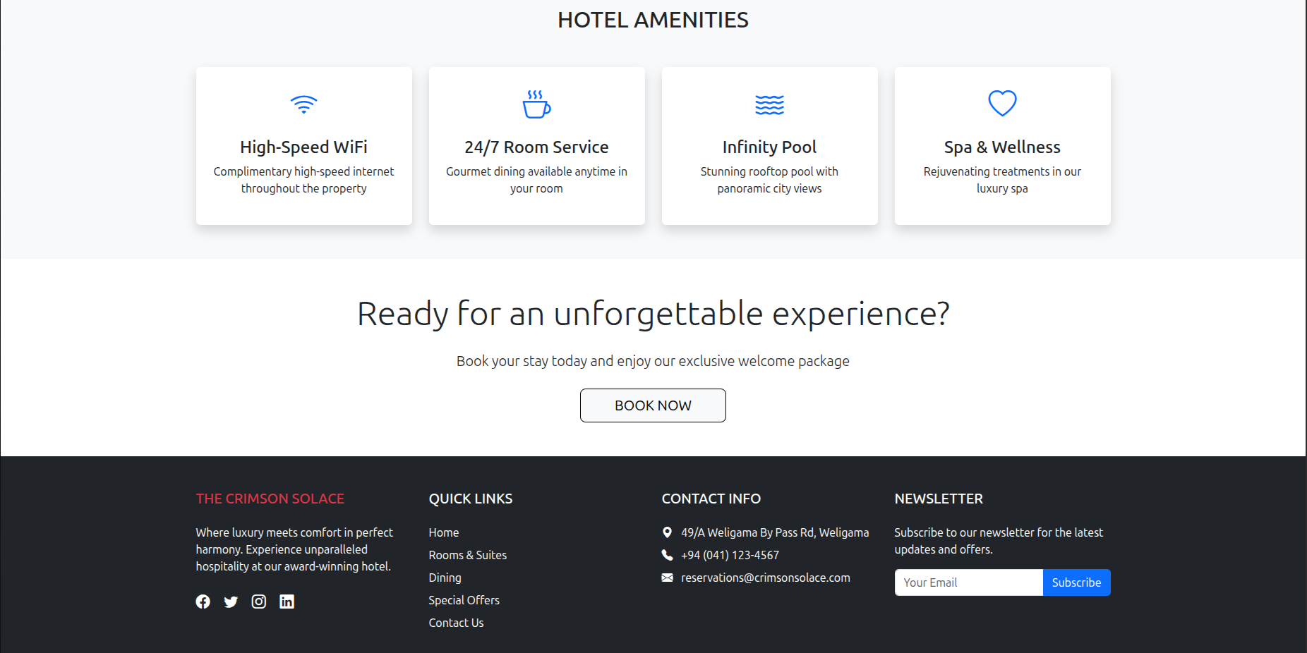 Hotel Site Screenshot 4